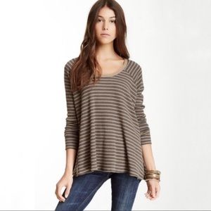 We The Free Stripped Rockabilly Thermal Reglan Tee